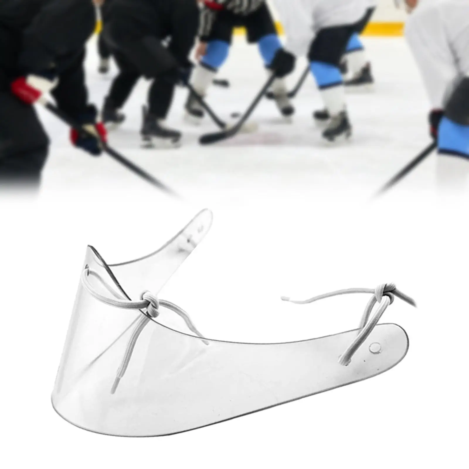Neck Throat Guard Goalie Equipment Clear Ice Hockey Helmet Protective for Senior