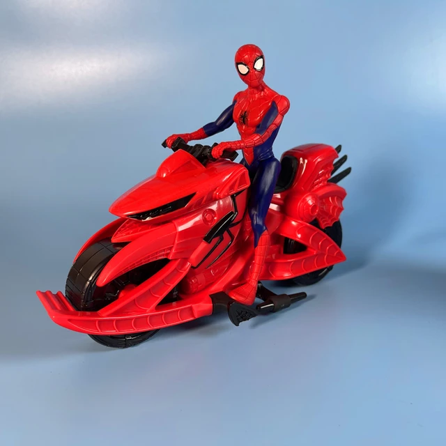 Hasbro Marvel Spider-Man Moto araignée, véhicule avec figurine - 1