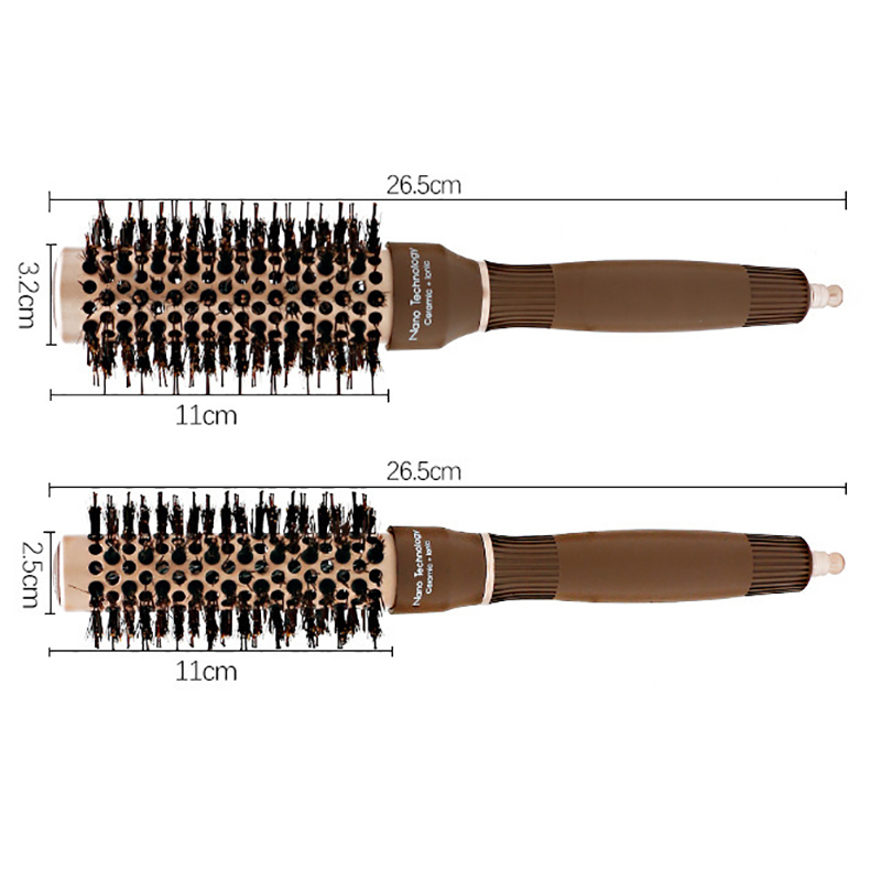 Description Picture 2 of itemCestoMen Hair Tools Ceramic Aluminum Tube Roller Comb Elastic Comb Pig Bristle Nylon Salon Hair Styling Comb