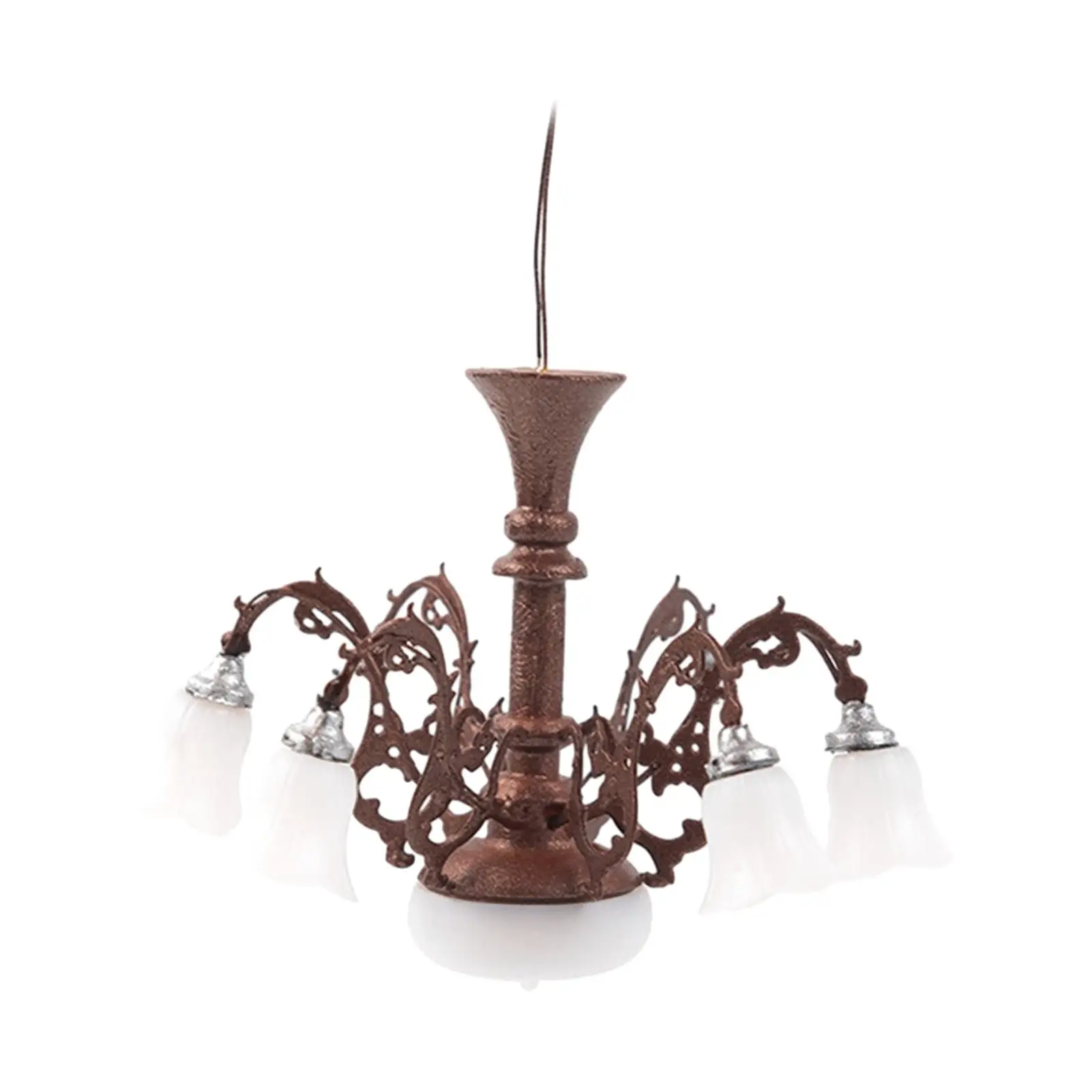 1/87 Scale Dollhouse Ceiling Light Simulation Miniature Furniture Lamp