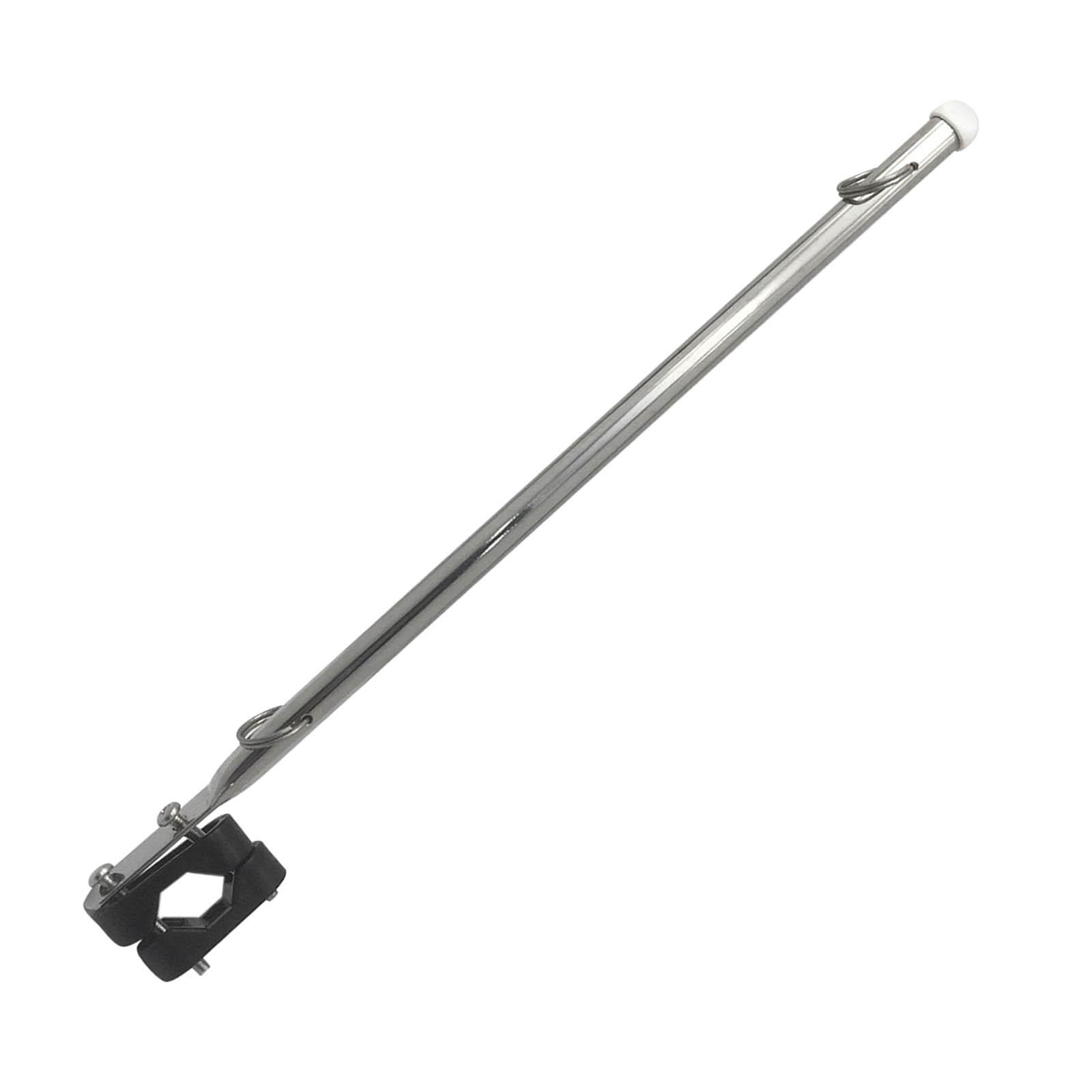 Marine Rail Mount Flag Pole Anti Rust Boat Accessories Fit for Boat Staff