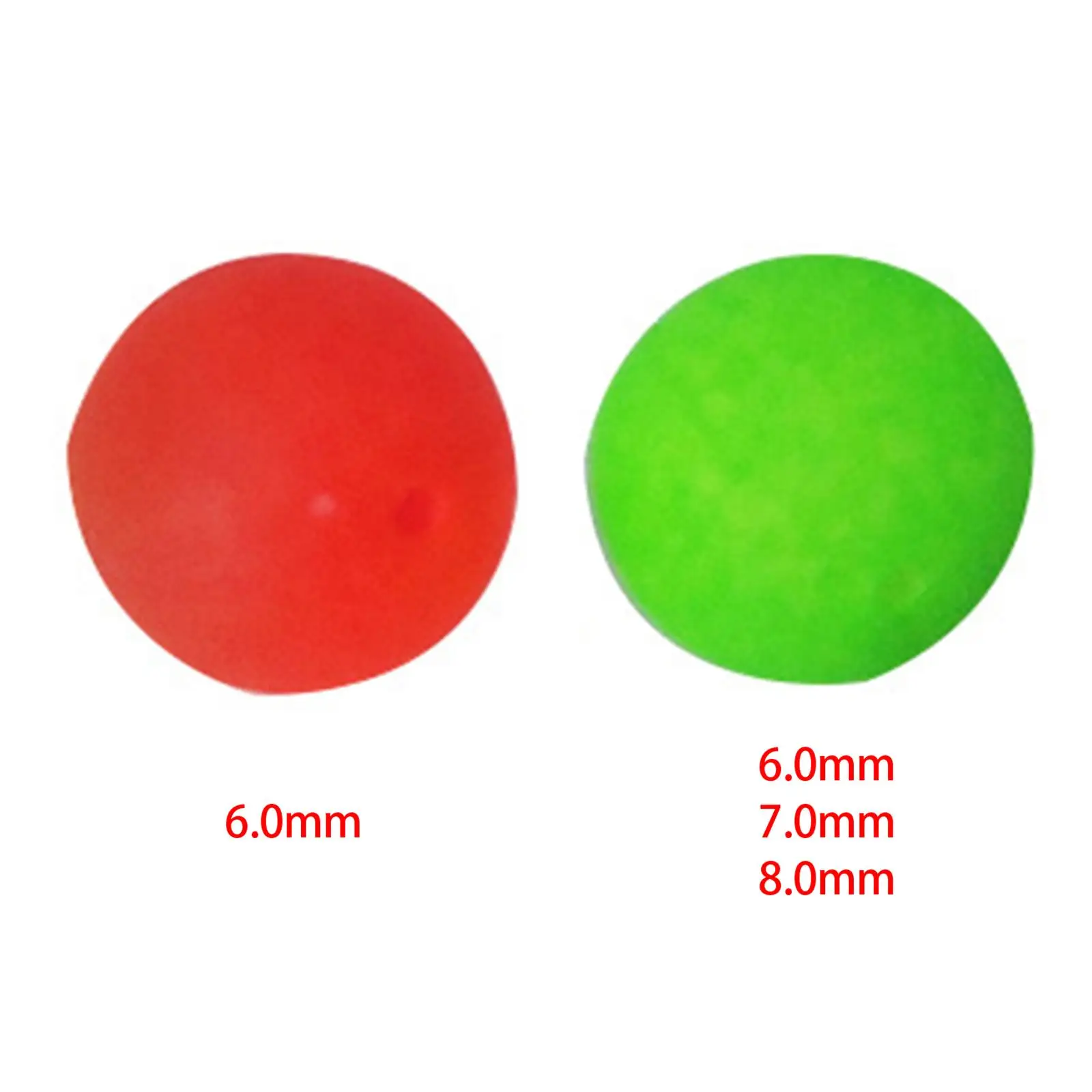 100Pcs Hole Dia 1.1mm Fishing Indicator Ball Bobber Fishing Float Buoyancy Balls Bite Bright Color Fishing Gear  Indicators