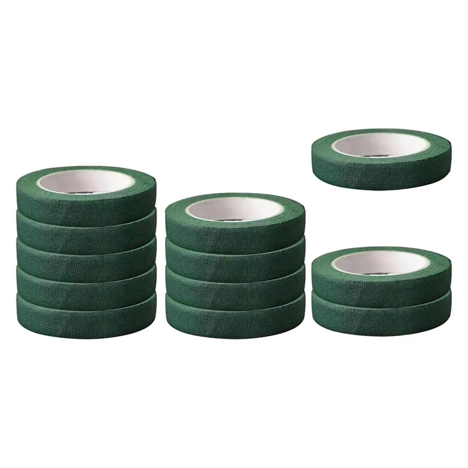 12 Rolls Floral Tapes DIY Length 30M Dark Green Flower Tapes for Home Decoration Bouquet Stem Wrapping Wedding Bridal Bouquets