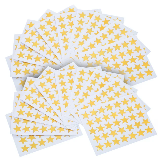 500pcs Glitter Star Stickers for Kids Reward Foil Star Adhesives Labels for  Kids Behavior Student Planner ,School Classroom - AliExpress