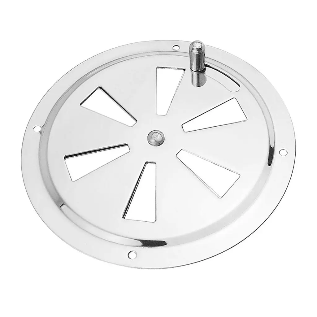 Round Push Pull Ventilator Vent Cover Stainless 128mm Marine Boat Hardware