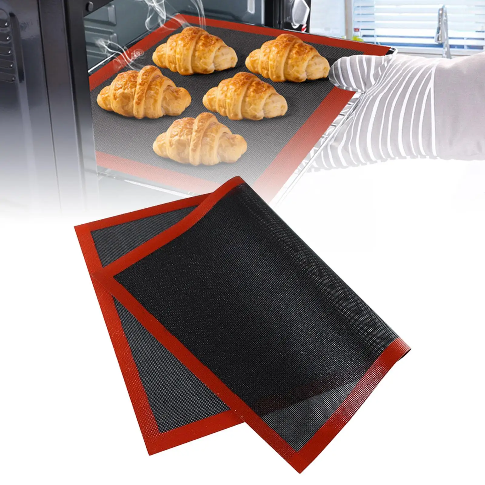 Baking Sheet Mat Breathable Oven Liner Baking Supplies Multifunction Cookie Mat Mat for Home Restaurantchen Tool