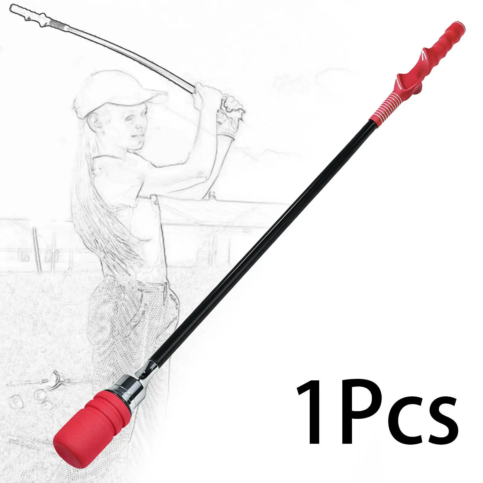 Golf Swing Trainer, Golf Practice Rod for Women Men, Golf Training Aid, Golf Warm up Rod for Position Correction