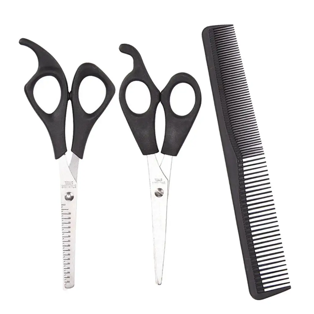 3 Pcs/Set Stainless Steel Hair Cutting Thinning Scissors Barber Tool Hair  Hairdressing Set