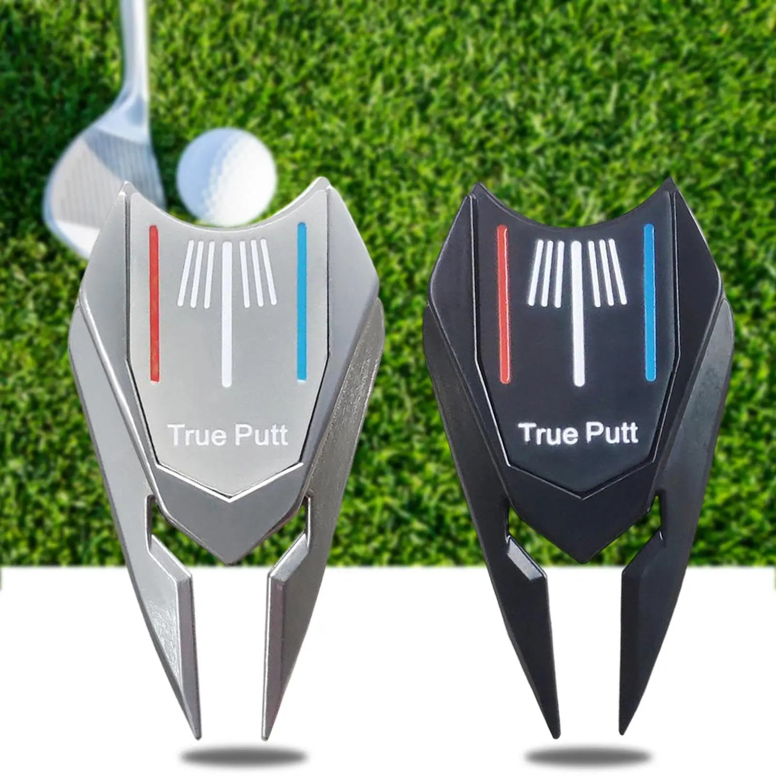  Repair Fork Golf Ball Marker Golf Accessories Detachable Golfer,Easy to Carry