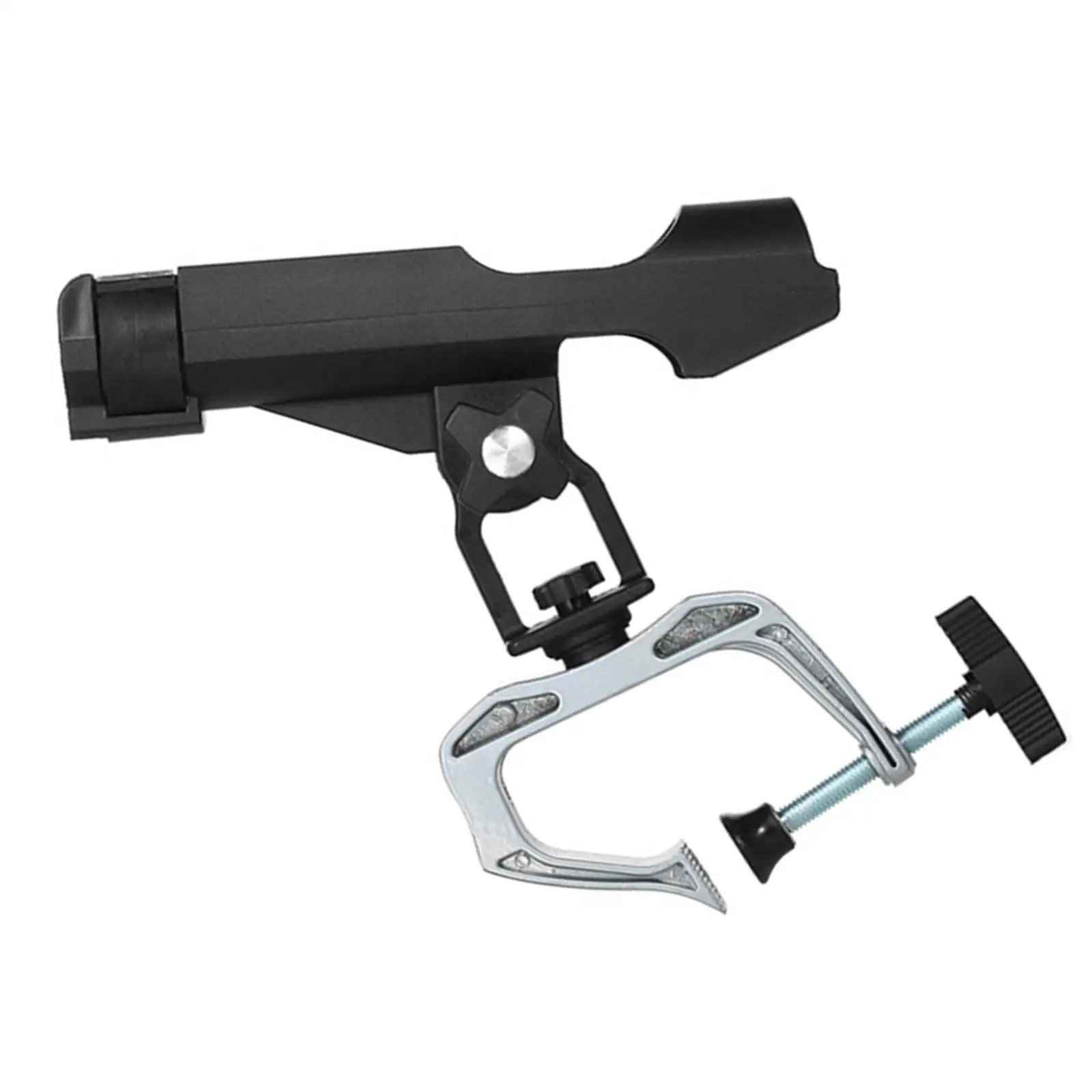 Fishing Rod Holder with Clamp Stand Rack 360 Degree Adjustable Deck Mount Swivel