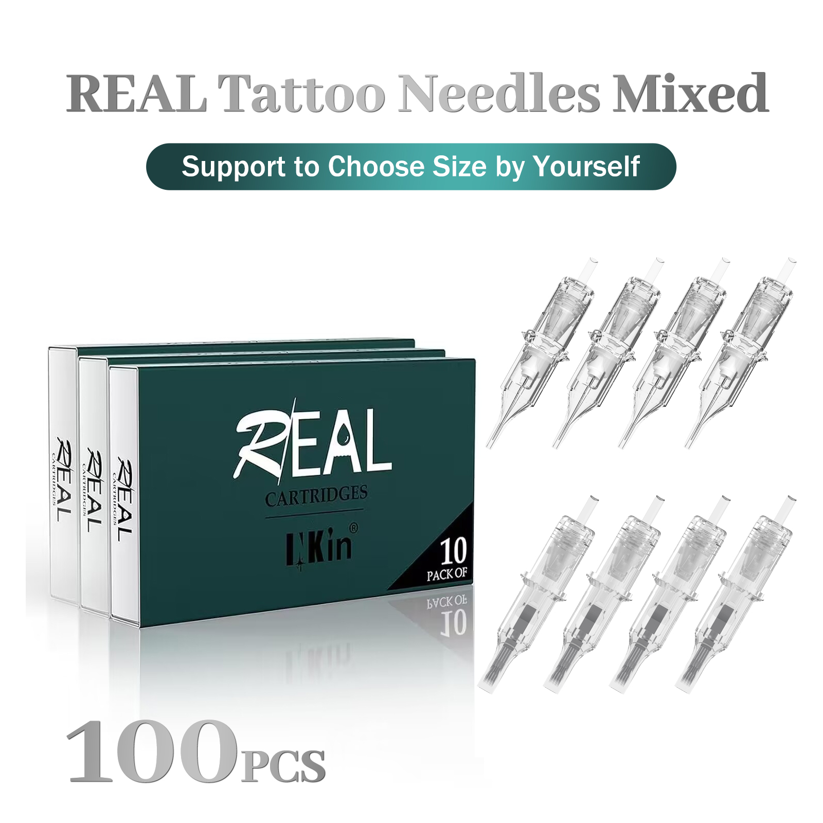 Best of 100Pcs Mixed INKIN Real Cartridge Tattoo Needle Kits RL RS M1 RM Permanent Makeup For Tattoo Pen Machines Reviews & Tips