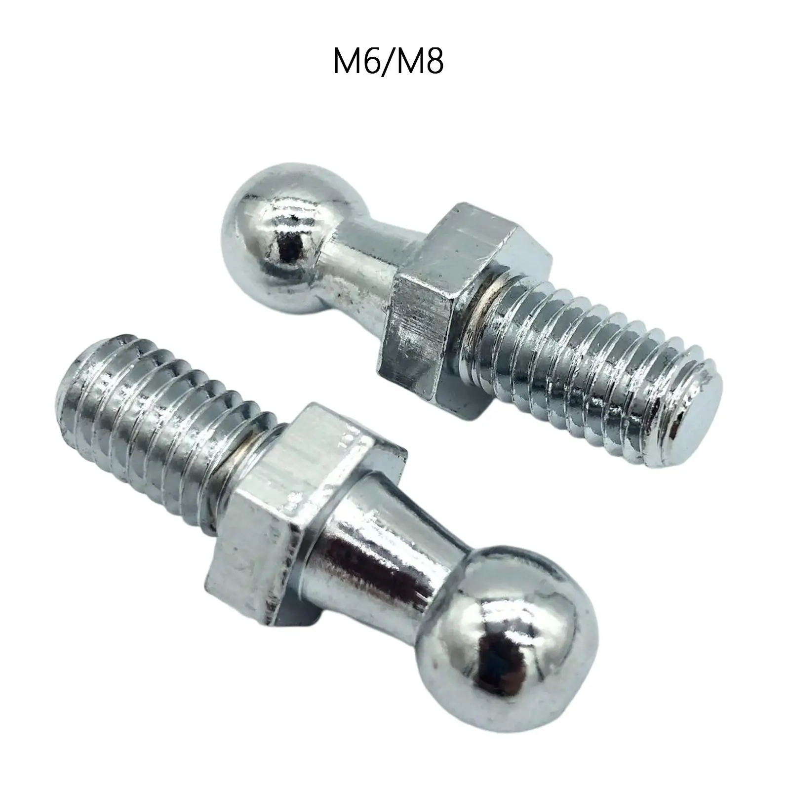 2 Pieces Ball Ended Bolt Bonnet Replaces Easy Installation Accessories Gas Strut End Fittings Universal M8 M6 Durable 10mm