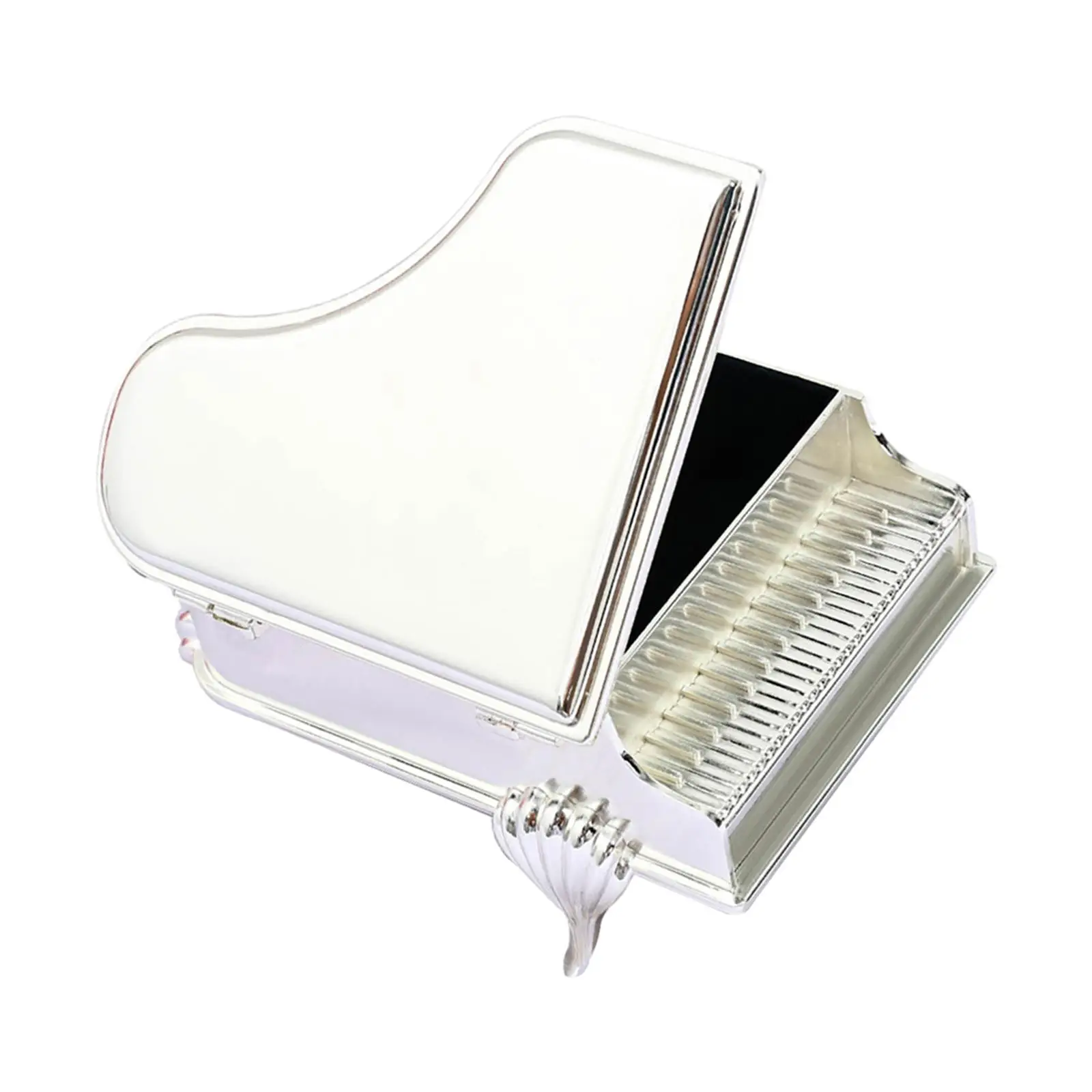 Piano Shape Jewelry Box Exquisite Rings Desktop Decor Display Case Storage Box for Wedding Brithday Gift Engagement Girls Women