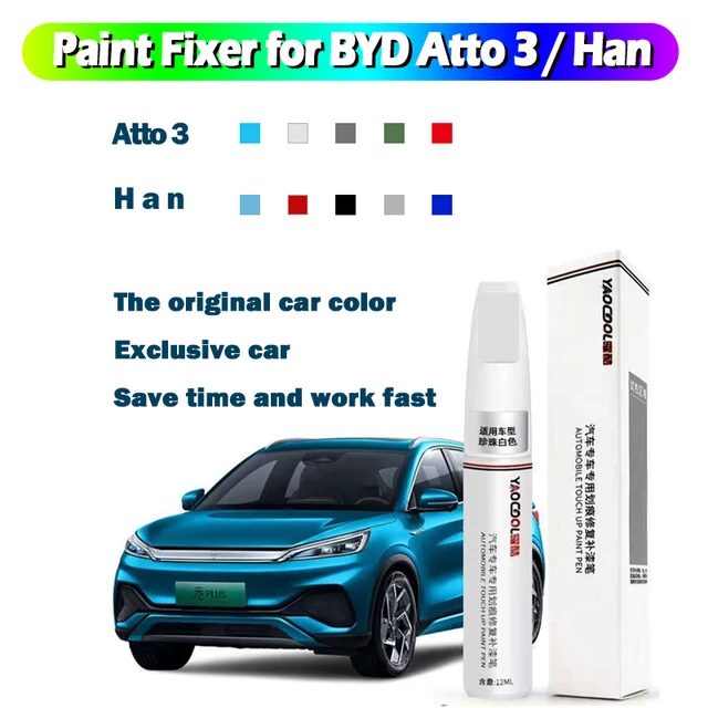 Car Paint Repair Pen Fit For BYD ATTO 3 Scratch Remover Paint Touch Up Pen  Black White Paint Fixer Pen Car Paint Scratch Repair - AliExpress