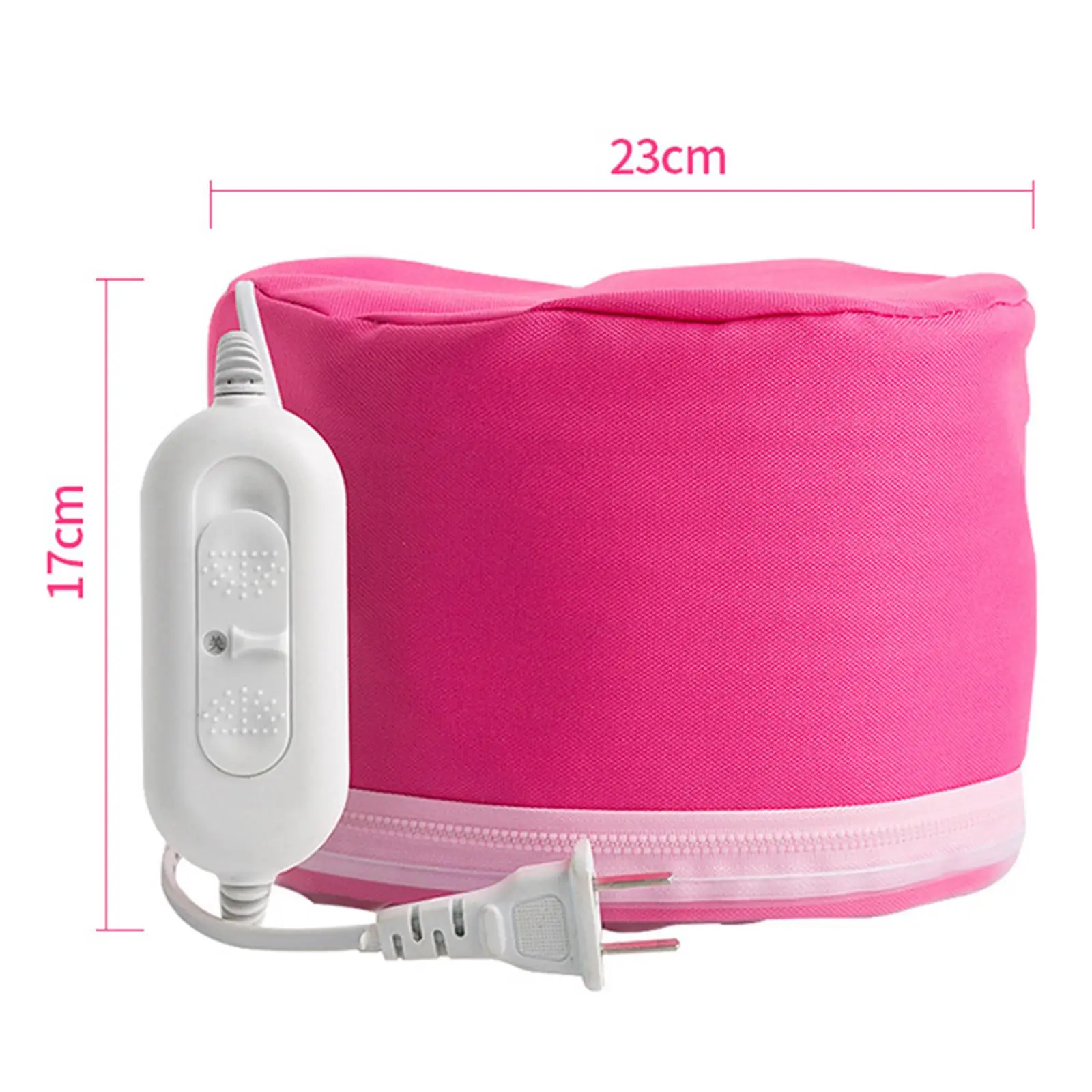Hair Heating Caps Steamer 3-Mode Adjustable with Zipper Safe Microwave Hot Caps for Deep Conditioning Salon Curling Styling SPA