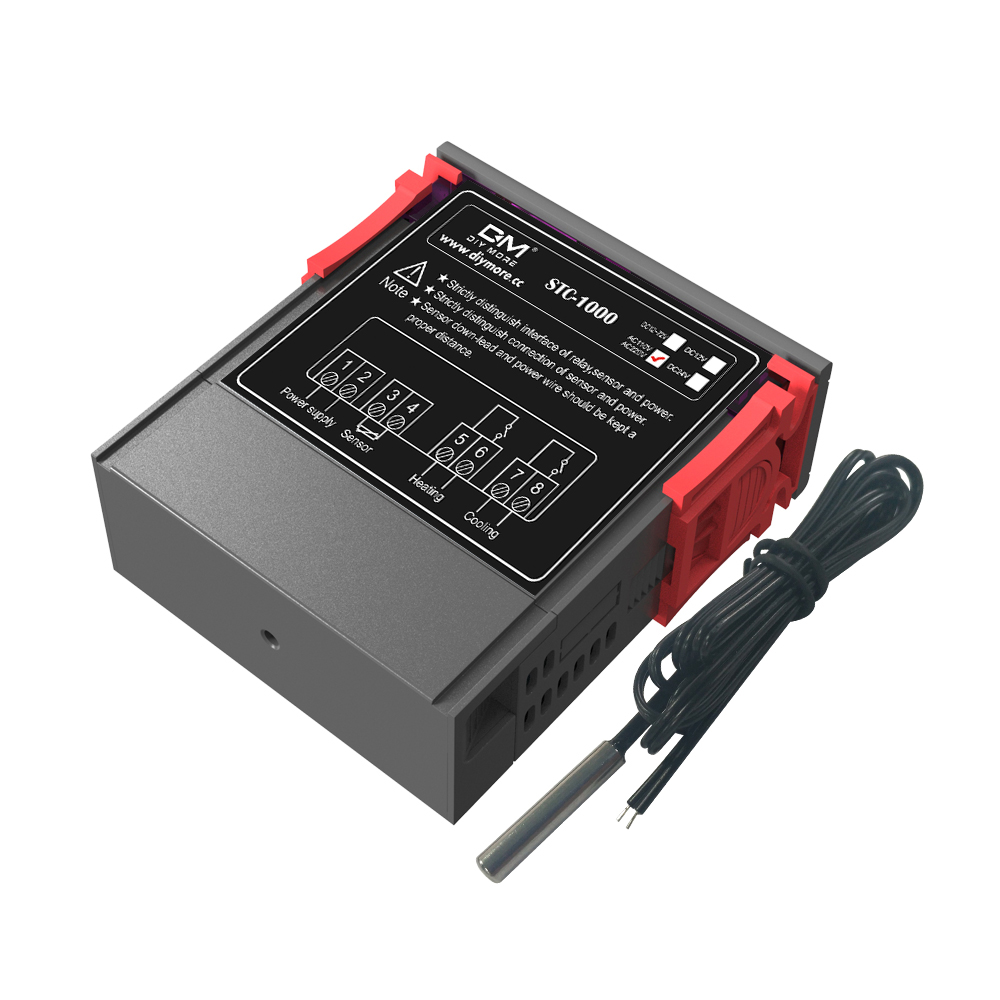 STC1000 LED Digitaler Temperaturregler AC110-220V Relais-Temperaturregler-Thermostat mit NTC-Sensor für Heizung, Gefrierschrank, Kühlschrank – Detail 20