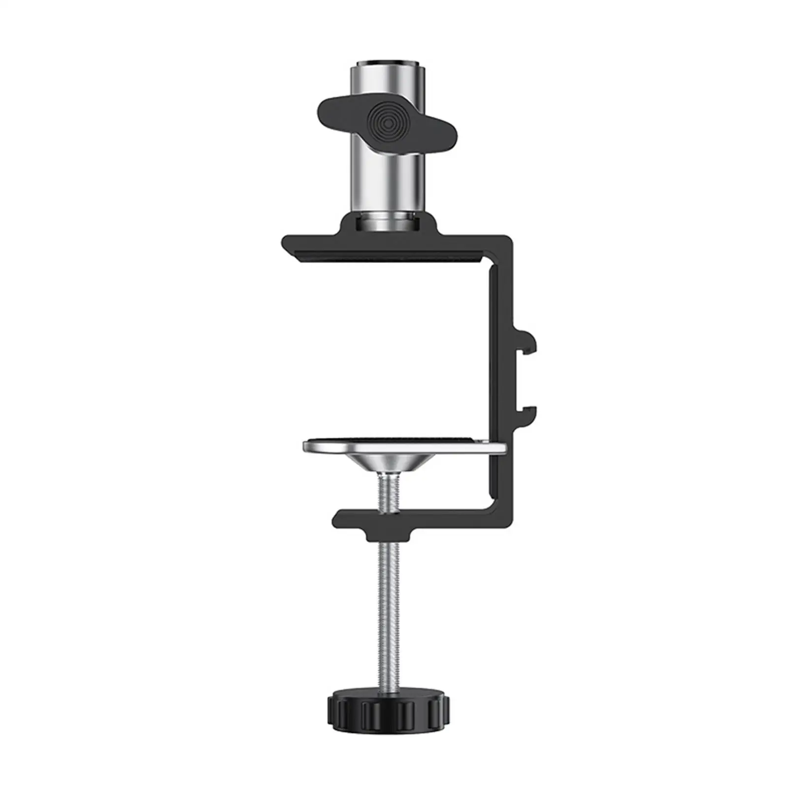 Table Mount Clamp Table Mounting C Shape Metal Detachable Stand Holder for Speeches Presentation Home Performance Stand-Working