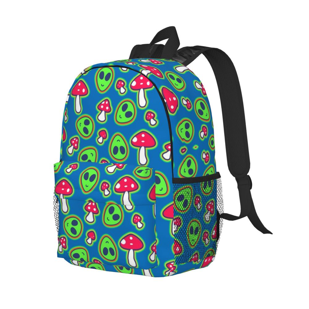 Mochila Padrão Alienígena e UFO Personalizada, Bookbag