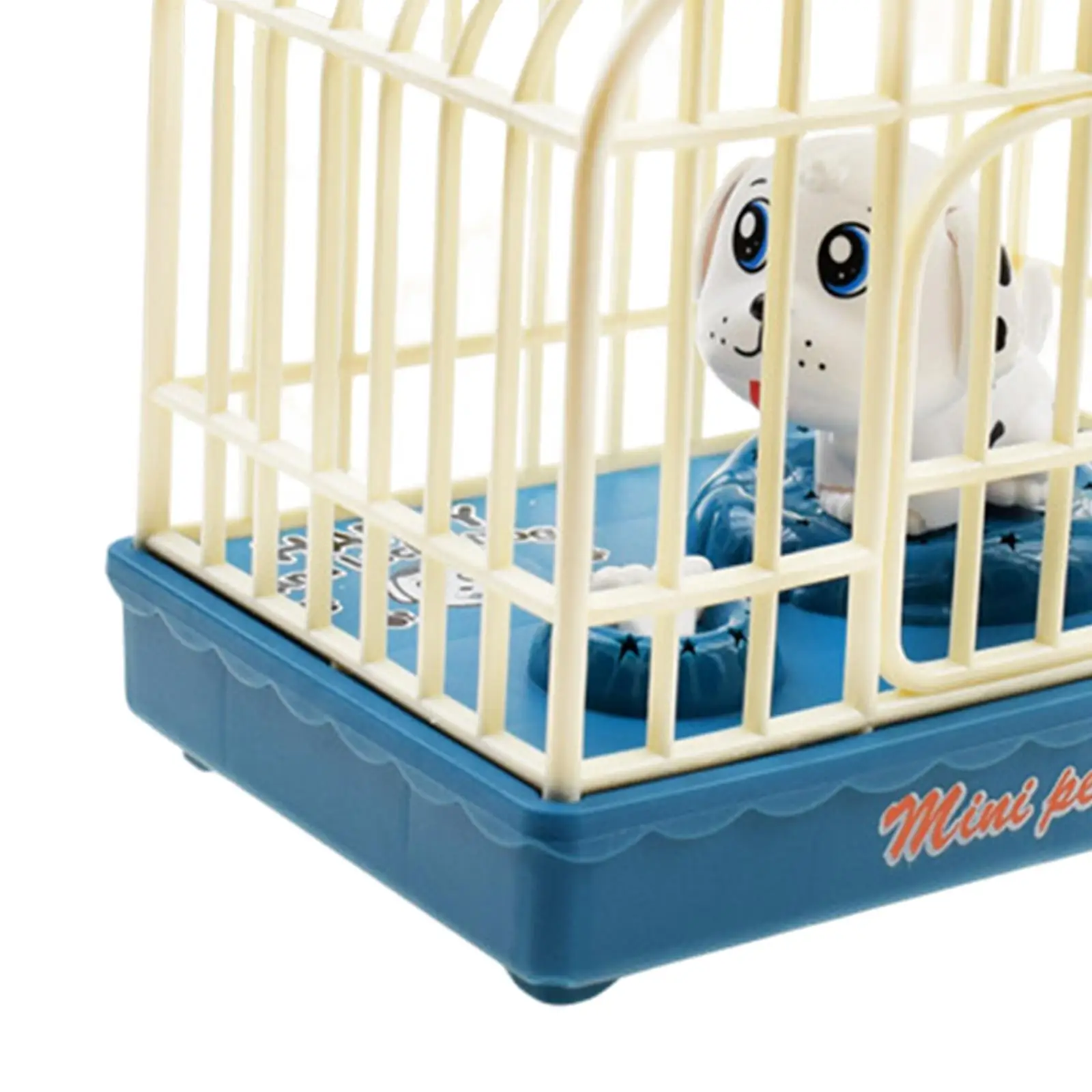 Electronic Dog Cage Toy Kids Toy Early Educational Toys Gifts  Blue 