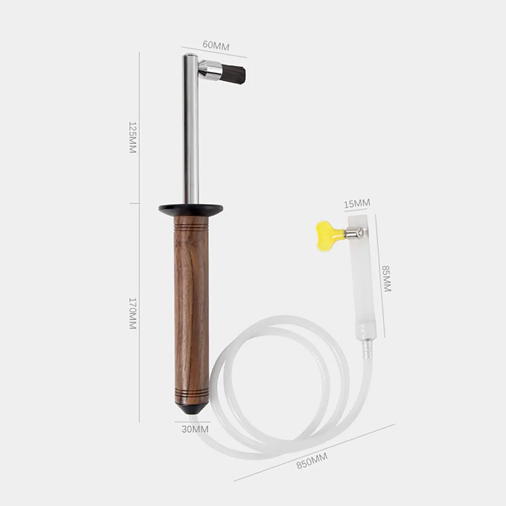 High Pressure Steam Clean Brush,Wood Handle Accessories Nylon Wire Brush Spare