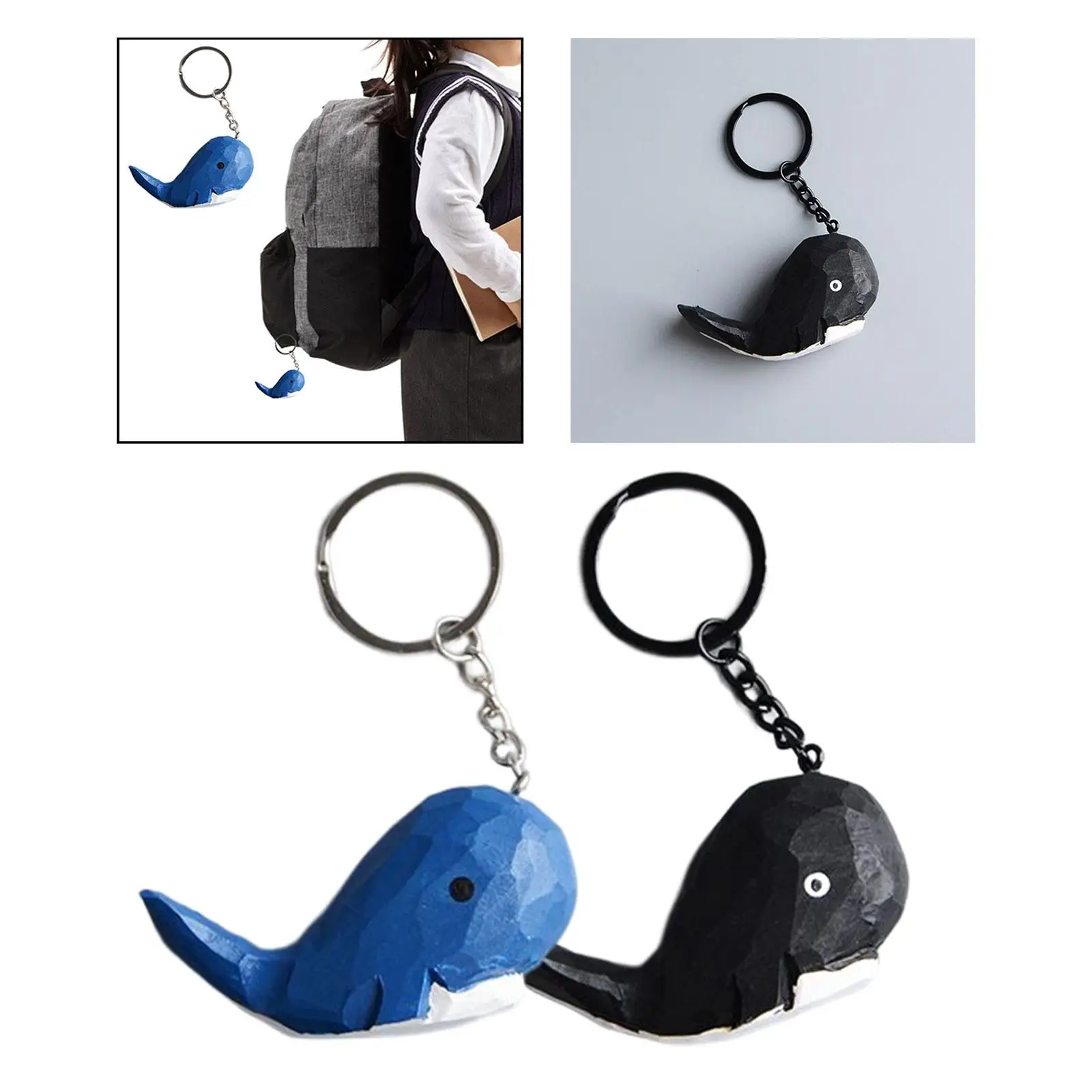 Keychain Cartoon Animal Shape Backpacks Pendant for Christmas Gift