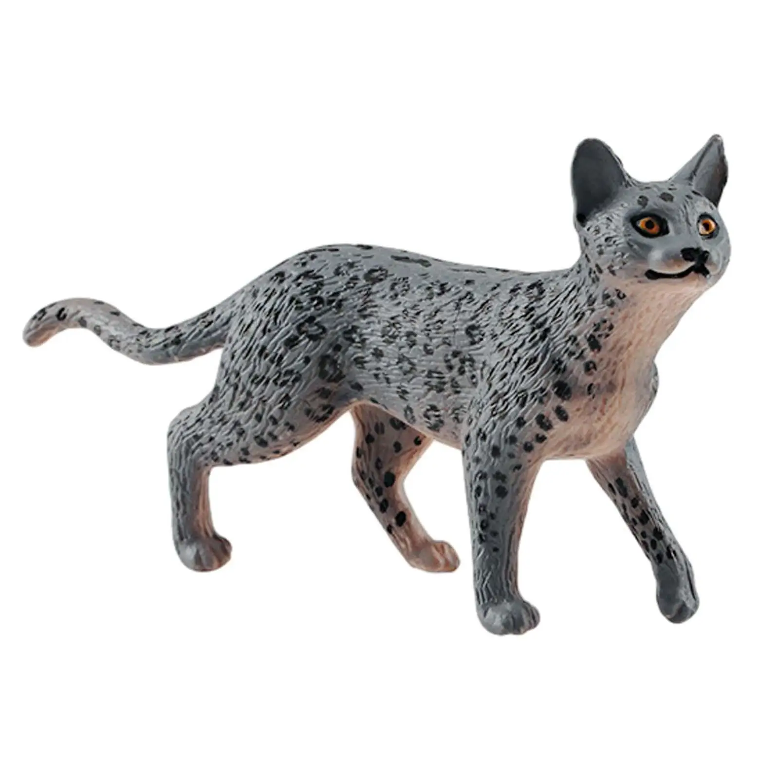 Leopard Toy Figurine Simulation Wildlife Animal Statue Preschool Leopard Animal Figures for Cake Topper Xmas Present