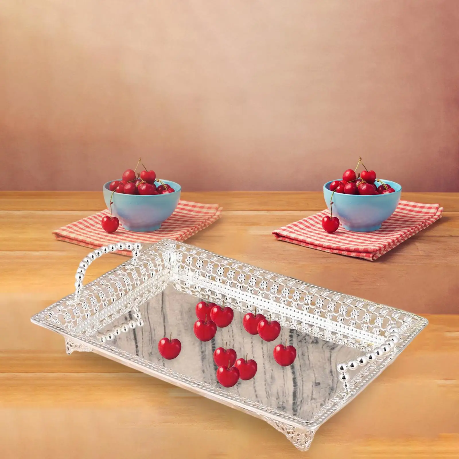 Decorative Serving Tray Appetizer Serving Dishes Party Serving Trays Wedding Decorative Trays for Restaurant Birthday Countertop