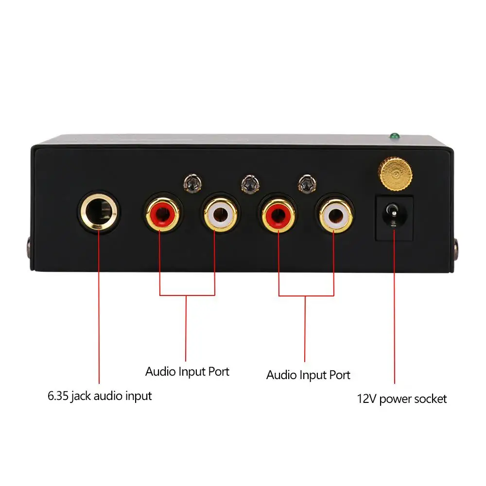 Phono Turntable Preamp Mini Stereo Audio Preamplifier 1/4