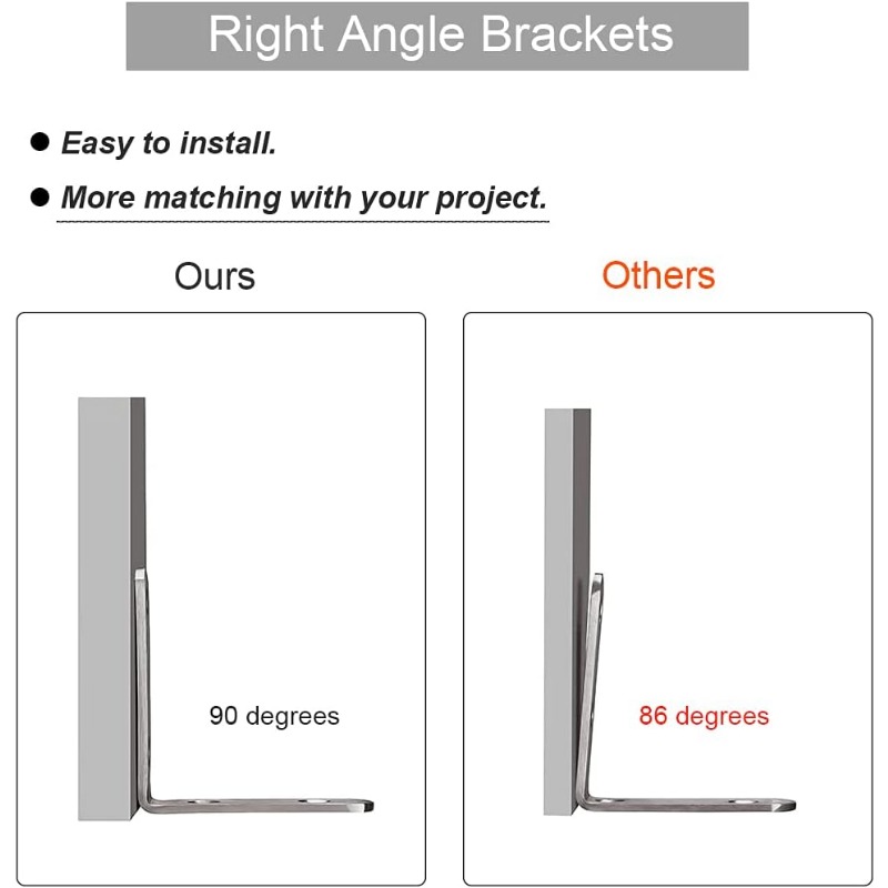 L-Shaped Metal Canto Cintas, Suportes De Parede,