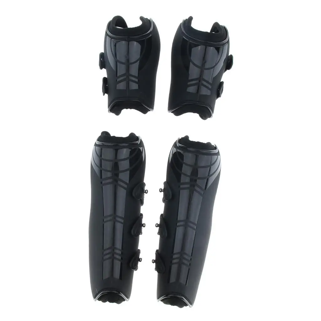 2 Pairs Equine Horse/ Advanced Open Front Jumping Boots Set Horses Leg  Warps