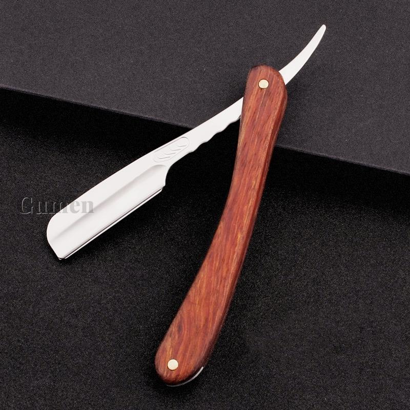 Best of 2023 Men Manual Sharp Folding Knife With Feather Blade Pro Shaving Straight Razor Light Carbon Steel Shaver Sandalwood Handle Reviews & Tips