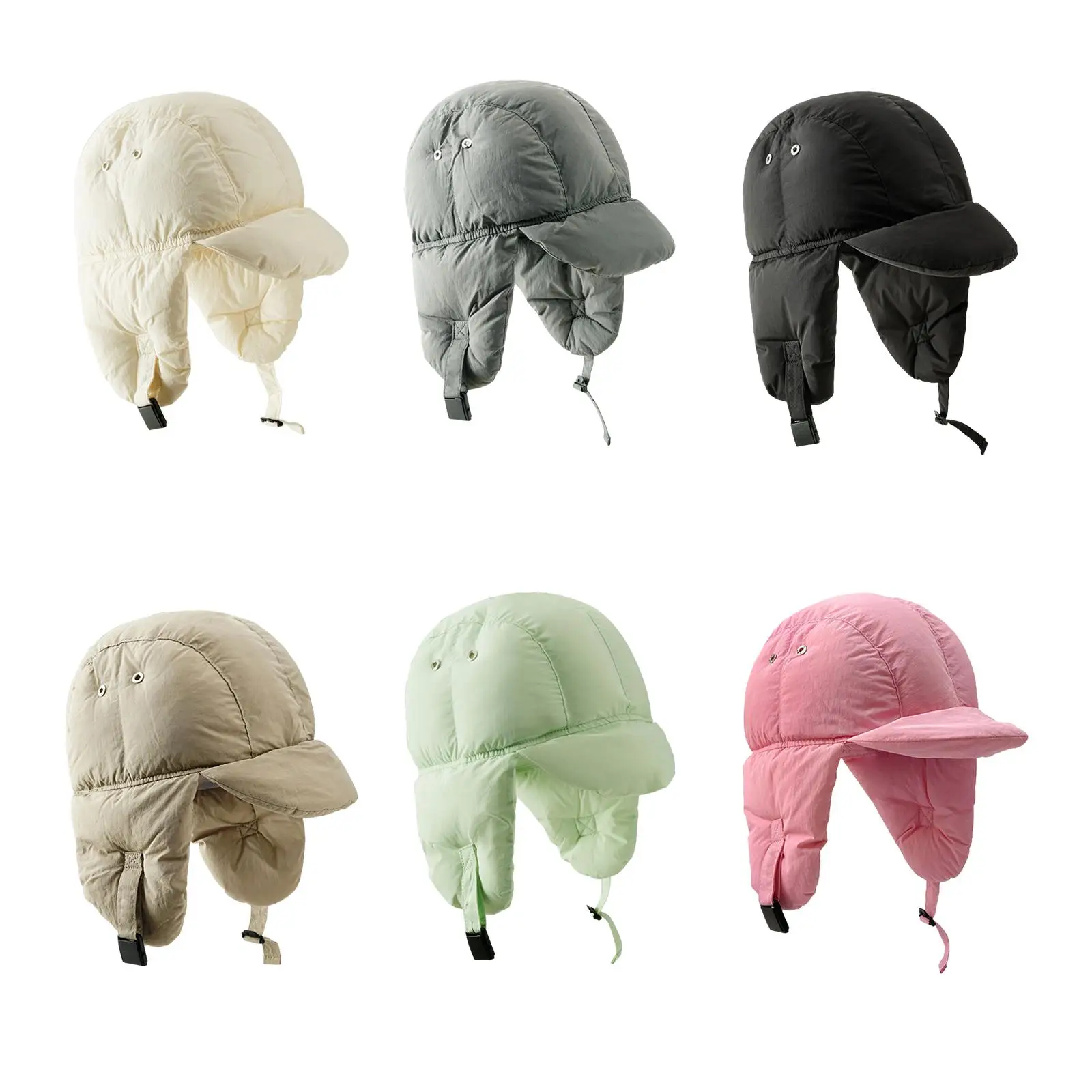 Hat with Earflaps Warm Hat with Peak for Men Women Peaked Hat Baseball Cap Winter Hat Filled Hat for Snow Sports Hiking