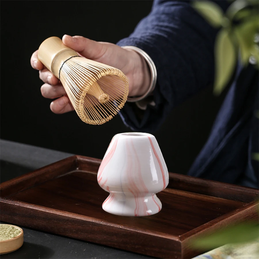 3-teiliges Matcha-Rührständer-Set (japanisches Bestellzubehör) inklusive 3 Löffeln und Teepinselhalter_voghion.com