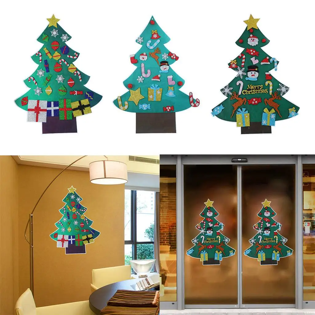 Christmas Seasonal Decoration Sticker Decals For Indoor Window Door Room
