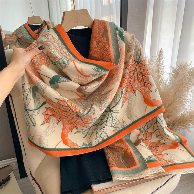 Dropship Imitation Cashmere Scarf Women's Dual-use Air Conditioner Shawl  Double-sided Imitation Cashmere Thickened Scarf To Keep Out The Cold to  Sell Online at a Lower Price