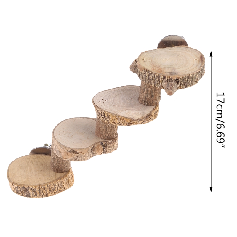 Title 5, Bird Platform Perch Natural Wood Stand Playgrou...