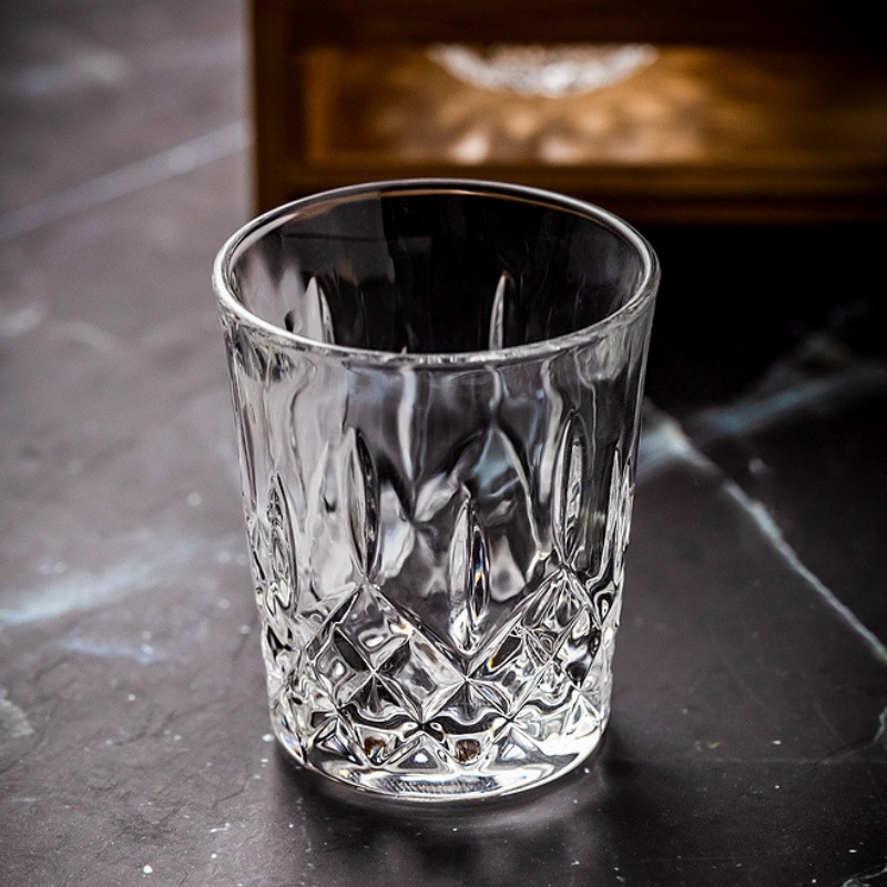 Description Picture 4 of item6pcs Spirits Cup 50ml Shot Glass Embossed Design Glass Wholesale Cups Small Capacity Wine Cup Engraved Household Chinese Tea Cup