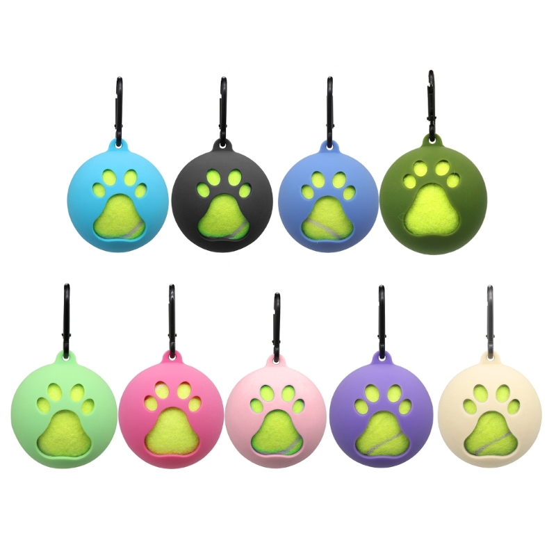 Tragbarer Haustierball-Abdeckungshalter mit Hundeleinenbefestigung. Standard-Tennisballhalter für einfache Outdoor-Abenteuer – Detail 1