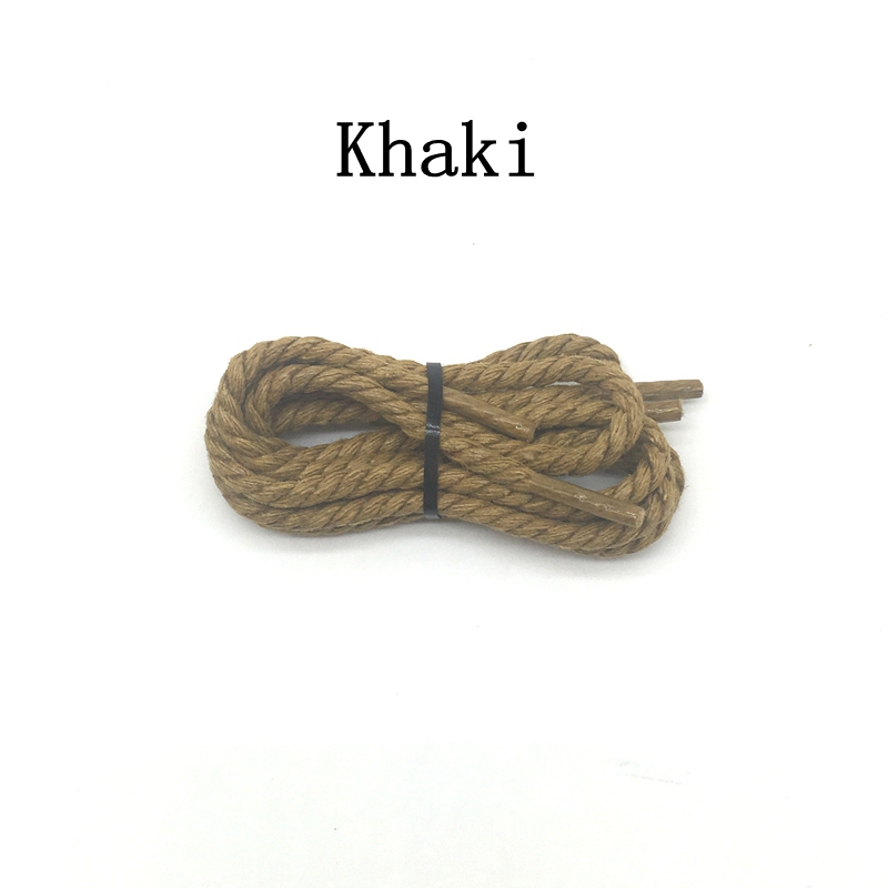 1 Pair Round Shoe Laces Leather Waxed Shoelaces Outdoor Leisure Boots Shoelace Adult Unisex Shoe Lace 60/90/120/150CM