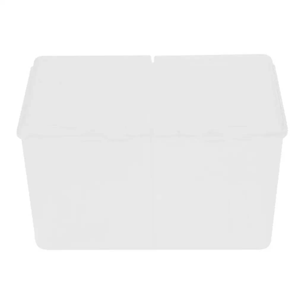 2 Grids Makeup Organiser Bathroom Storage Clear Container for Pads