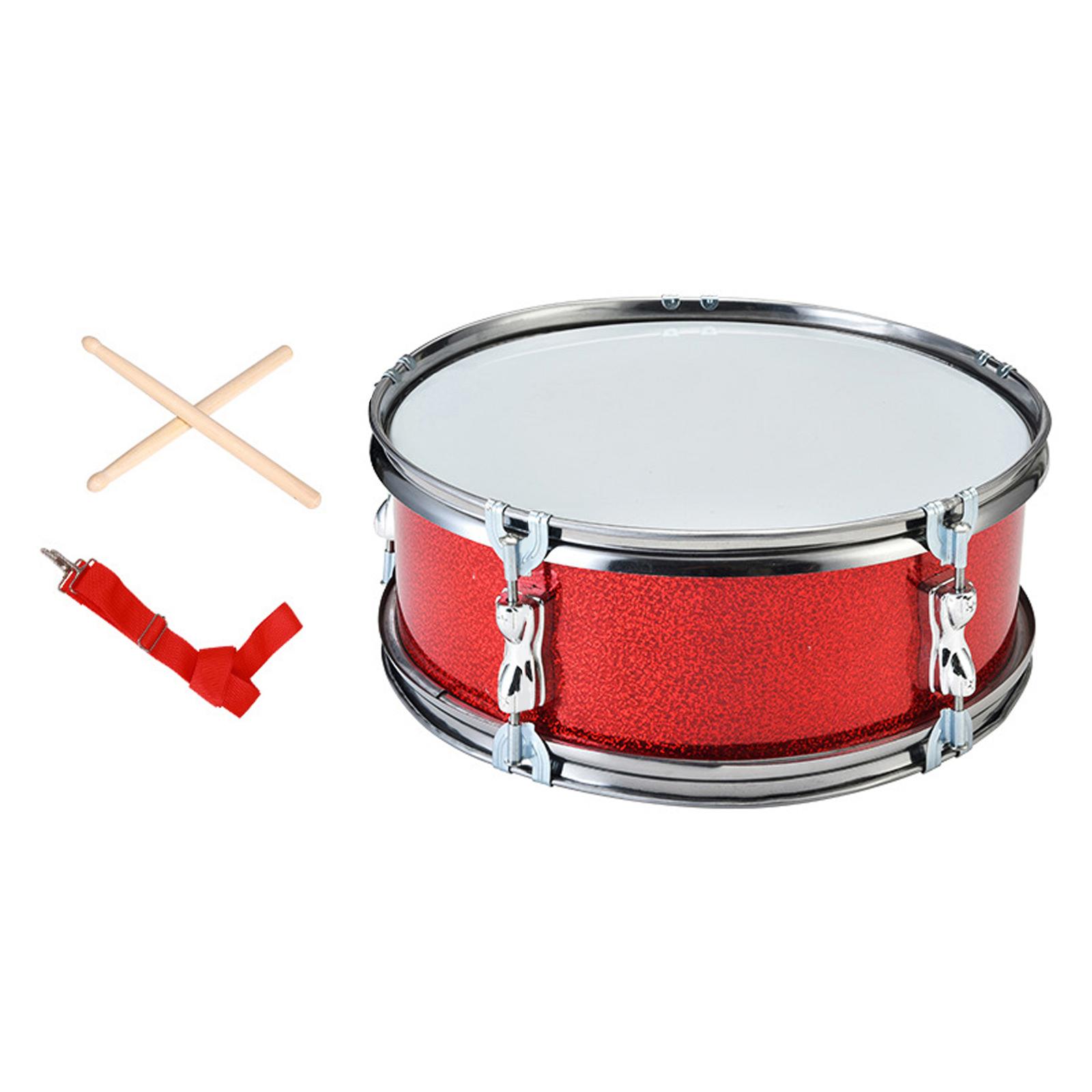 11inch Snare Drum Lightweight Portable Professional with Shoulder Strap Music Drums for Boys Children Teens Gifts