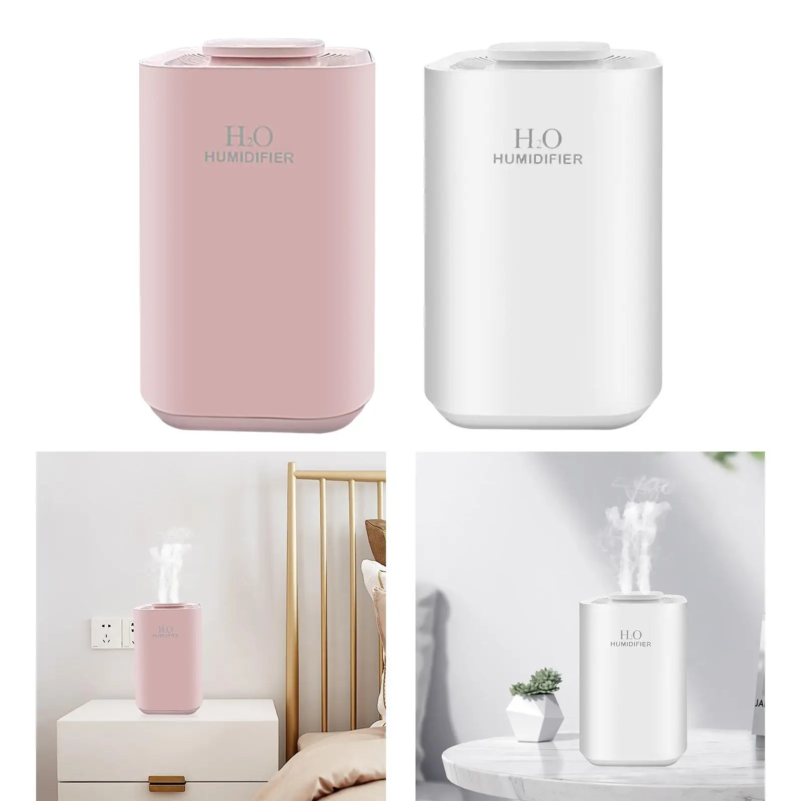 Air Humidifier Colorful Light USB Night Light for Desktop Home Bedroom