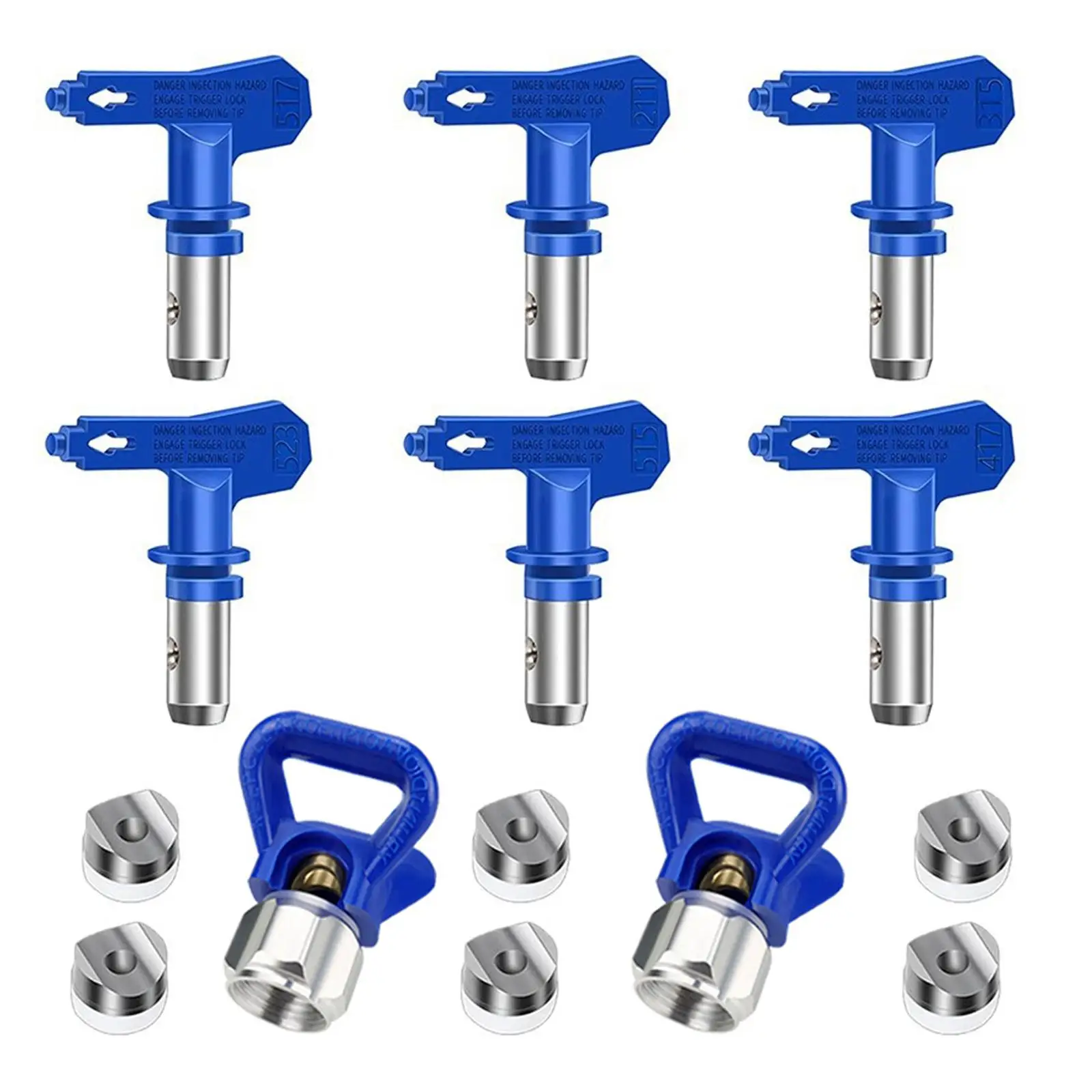 6x Reversible Spray Tip and Nozzle Guards Airless Paint Sprayer Tips for Decks Decorators Buildings Furniture Industrial Enamel