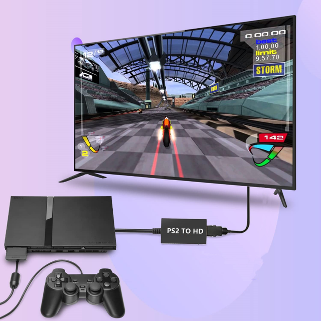 ビデオコンバーターケーブル,ps2からhdmi互換,1080p,USB電源ケーブル 