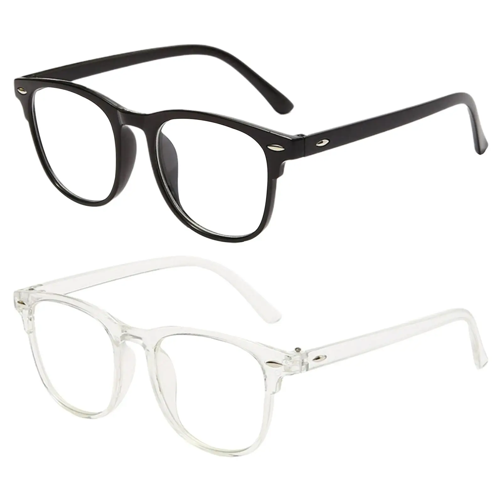 Eye Glasses Flat Lens Spectacle Frame Blue Light Blocking for Women