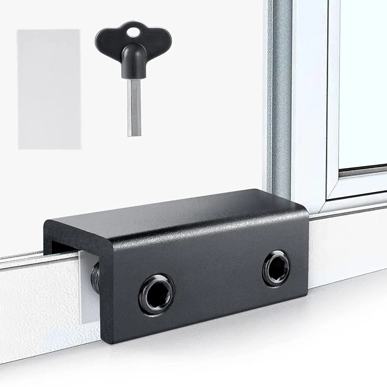 Window Lock Childproof Antitheft Pets Limiter Hardware for Doors Lock Limiter Easy to Install Adjustable Sliding Window Locks