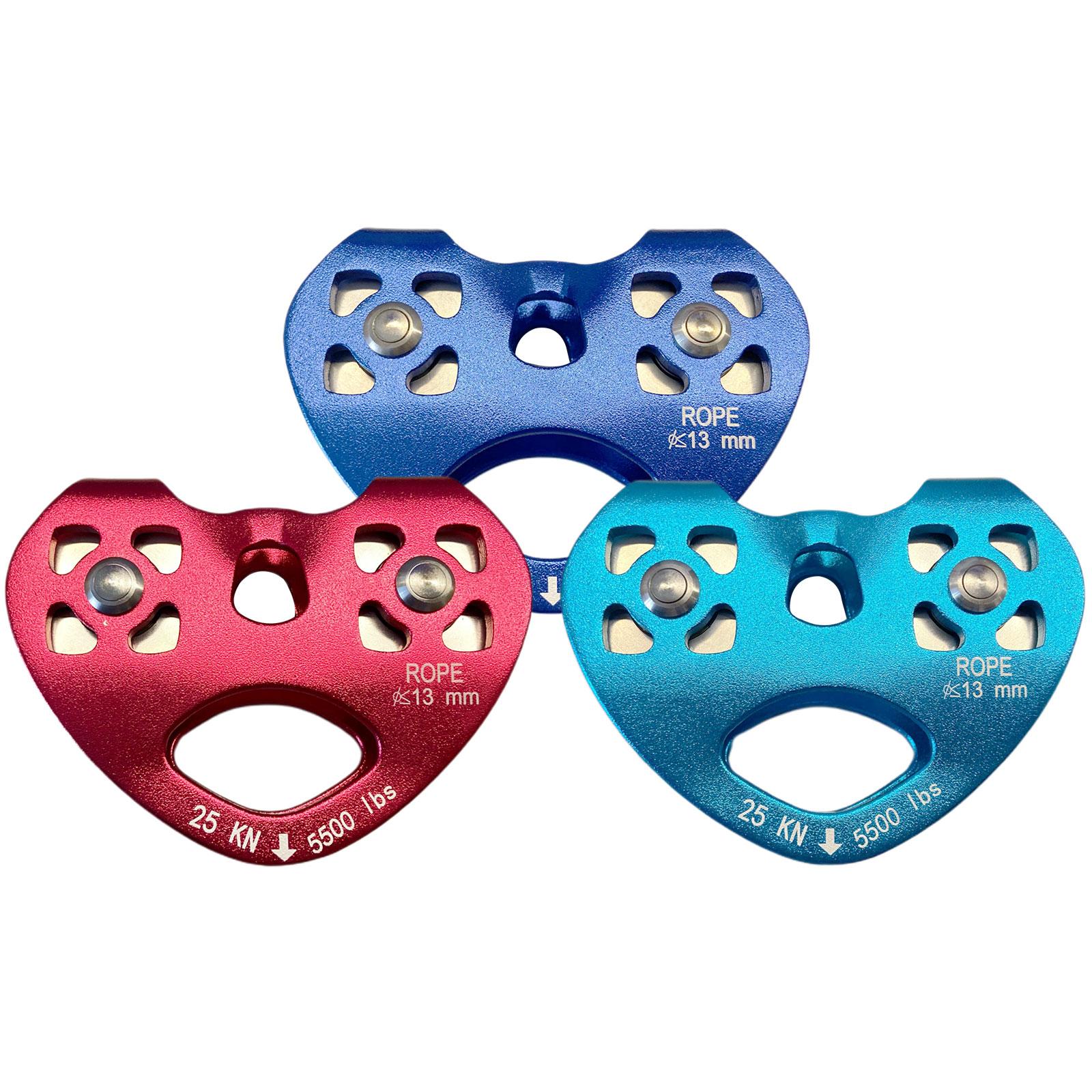 Double Pulley with Ball Bearing 25KN Trolley Pulley for Outdoor Sports Arborist Rock Climbing Caving Work Accessories