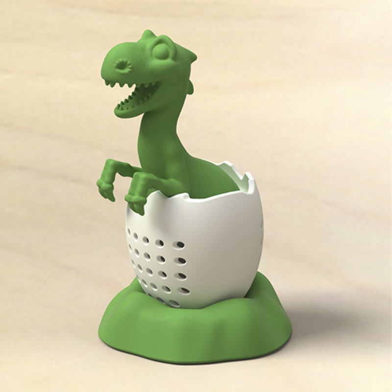 Description Picture 4 of itemDinosaur Shaped Silicone Tea Infusers Reusable Tea Diffuser Tea Filter Strainers Tea Infusers for Loose Leaf Tea
