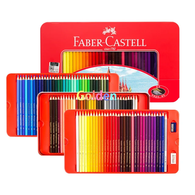 FABER-CASTELL NEW 50/100Color Oil Colored Pencils Tin Box Set Sketch  Drawing Pencil For Artist School Children Gift Art Supplies