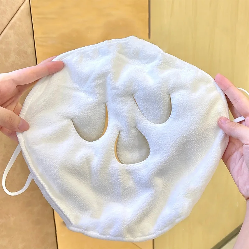 S43a05eaca49846e6a3738ecd5b70ea21U Skin Care Mask Cotton Hot Compress Towel Wet Compress Steamed Face Towel Opens Skin Pore Clean Compress Beauty Facial Care Tools
